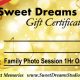 Sweet Dreams Studio Gift Certificate Photography