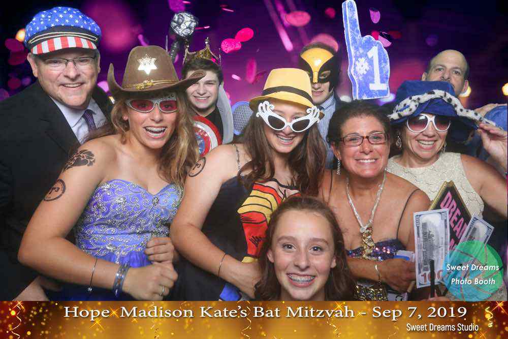 Photo Booth Rental Hope Madison Kate Tri Bat Mitzvah Party