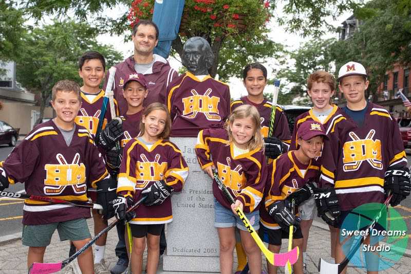 Madison Kids Hockey Team for Editorial Cover of Madison Living Magazine