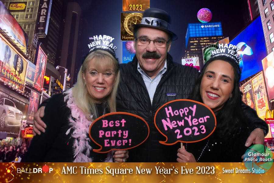 New Years Eve Party New York Amc Times Square Photo Booth rental