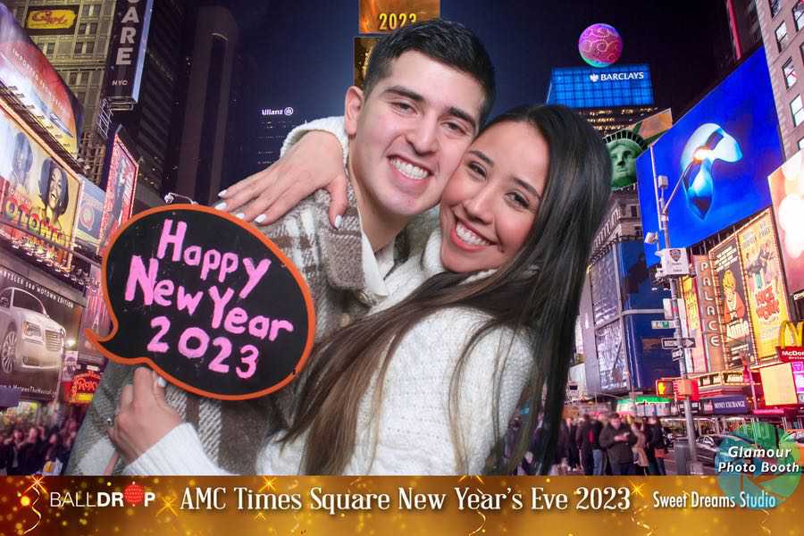 Photo Booth New Years Eve Party Amc Times Square New York